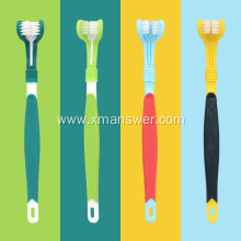 Pet three-head toothbrush oral care products